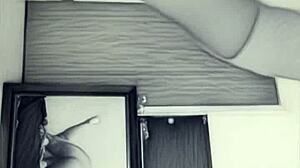 bbw asian wife fingers fat pussy blows big cock