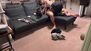 real couple's loving creampie sex hidden cam bliss