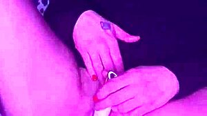 Dirty Goth Milf Raven's Tight Pussy Stuffed with Dildo