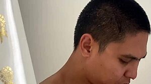 Downstairs Guy Crushes on Tiny Asian Office Girl's Tight Pussy Break Room Fuck