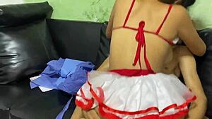 Milking Big Tits Friend Then Pounding Her Tight Pussy