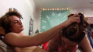 i get perfect deepthroat before bending brunette tits over