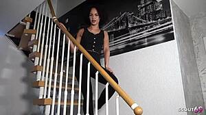 slim african german teen seduces stepdad for rough pov cheating fuck