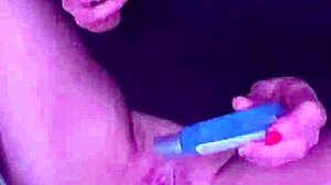 Dirty Goth Milf Raven's Tight Pussy Stuffed with Dildo