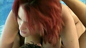 i fuck vanessa's huge shaved tits and pussy by the pool