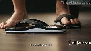 stepdaughter's squirting mess forces stepdad to clean up