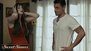 Lexi Luna rides Ryan Driller cowgirl to real squirting orgasms!