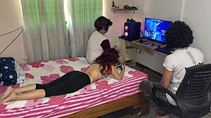 your girlfriend bent over doggystyle taking my huge cock cuckold ntr