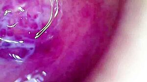 Watch my juicy pussy squeeze this dildo till i cum