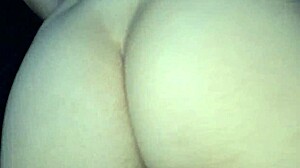 Blindfolded Redhead Wife Flashes Skinny Ass in Public Gloryhole for Stranger Creampie