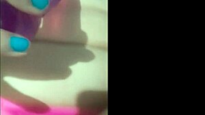 Tattooed Teen's Massive Pussy Lips Stuffed with Huge Dildo