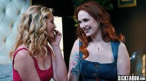 Siri Dahl seduces crush Charlie Forde into wet milf lesbian fuck