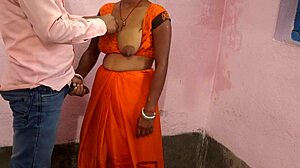Indian bhabhi bends for tailor's massive cock pounding her wet pussy hard