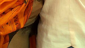 Indian bhabhi bends for tailor's massive cock pounding her wet pussy hard