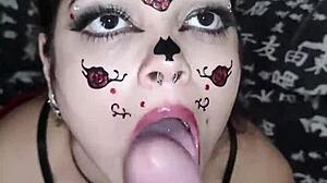 wellington prado deepthroats veiny big cock covering face cum