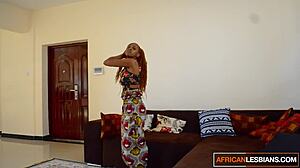 Does rubbing her massive ebony clit make this amateur african momma squirt hard?