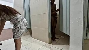 Watch Big Tits Wife Creampie Bathroom Blowjob Monster Cock Interracial Public