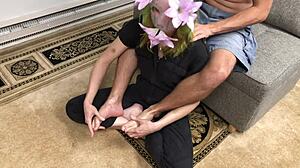 Belyla Bradley's Seductive Footjob Melts into Erotic Massage