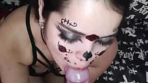 wellington prado deepthroats veiny big cock covering face cum