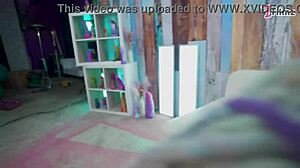 two goth pierced babes fist asses and fuck friend till gaping orgasms