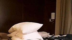 A horny couple fucks wife hard pussy oral in hotel webcam reality