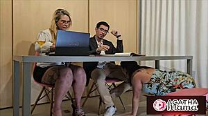 agatha mom fucks under desk office 🔥💦