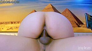 Latina Big Ass Cowgirl Rides Monster Black Cock Closeup