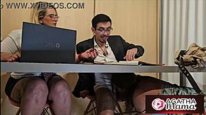 agatha mom fucks under desk office 🔥💦