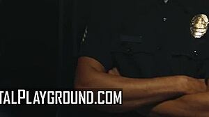 Nicole Kitt Screams As Cop Pounds Her On Interrogation Table