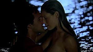 kelly brook bares boobs nude on survival island beach