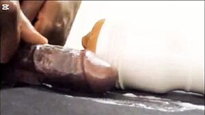 naija babe strokes massive bbc to explosive cumshot in homemade compilation