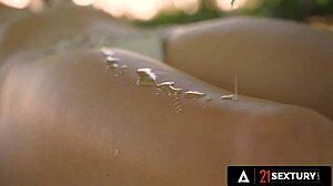 Alexis Crystal's Tight Ass Fucked Rough During Outdoor Massage Cum