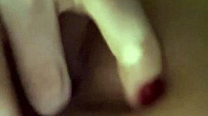 Teasing pink tight wet pussy and gaping asshole close-up