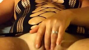 Sex Machine Pounds Sexy Pussy in Tight Outfit