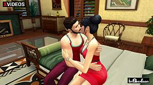 neglected big tit wife rides neighbor cowgirl creampie cheating