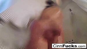 christiana glitters her shower and tub now