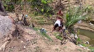 our steamy forest romp with her huge bbw ass and tits