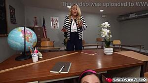 Austin Cums in Stepsister Aubree Valentine's Mouth by Accident!