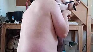 slave f dominates chained slave with griffes facesitting and uro play