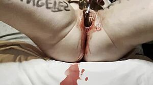 did you see my crazy milf stepsister lose her virginity to that huge glass dildo?