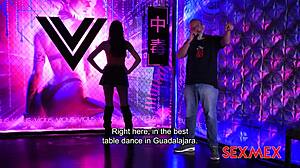 Danna Vallejo strips big ass tits as stepsister before ripped clothes fucking Sexmex part 1