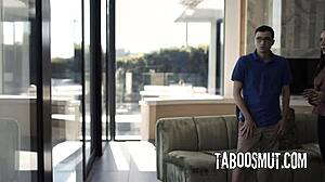 lesbian watches wife doggystyle fucked rough by neighbor