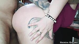 Blonde Goes No Panties Under Dress for Rough Fuck and Facial Cumshot in Sheer