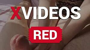 Hot Sunny Lingerie Massage Turns Into Explosive Cumshot Handjob