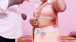 hey desi housewife with those big natural tits rides tailor hard with telugu dirty talk