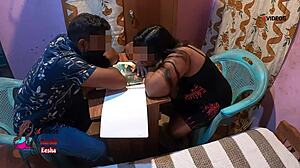 Indian Boss Fucks Secretary Office Missionary Blowjob Tit Play Cunnilingus