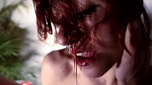 Photoshoot Ignites Horny Redhead's Hard Fuck Mouth Cum