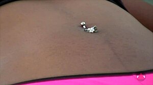 what's hiding in brandi's pierced belly button fetish clips?