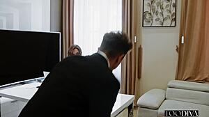 lesbian babe, why do you crave sucking my huge cock so much now?