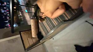 pregnant wife risks balcony ride and hallway doggy while watched